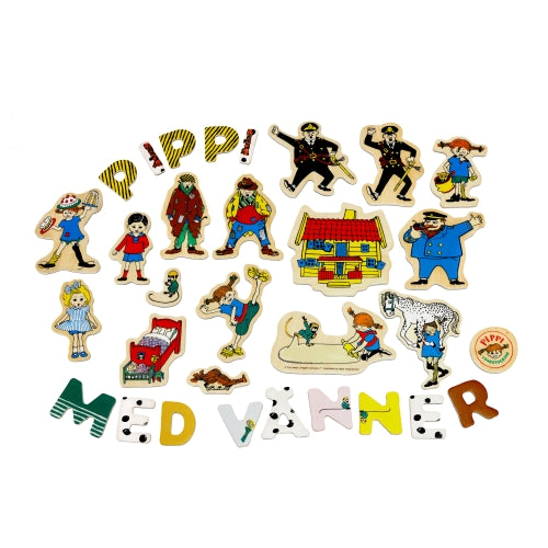 Pippi Figurset - Magnetbokstäver + Figurer